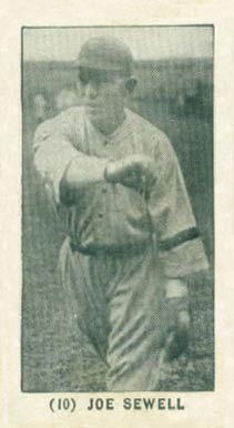 1928 Yuengling's Ice Cream Joe Sewell #10 Baseball Card