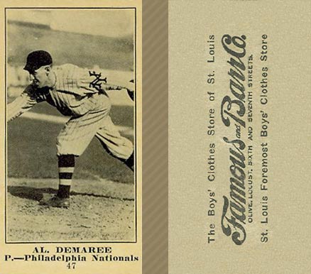 1916 Famous & Barr Co. Al Demaree #47 Baseball Card