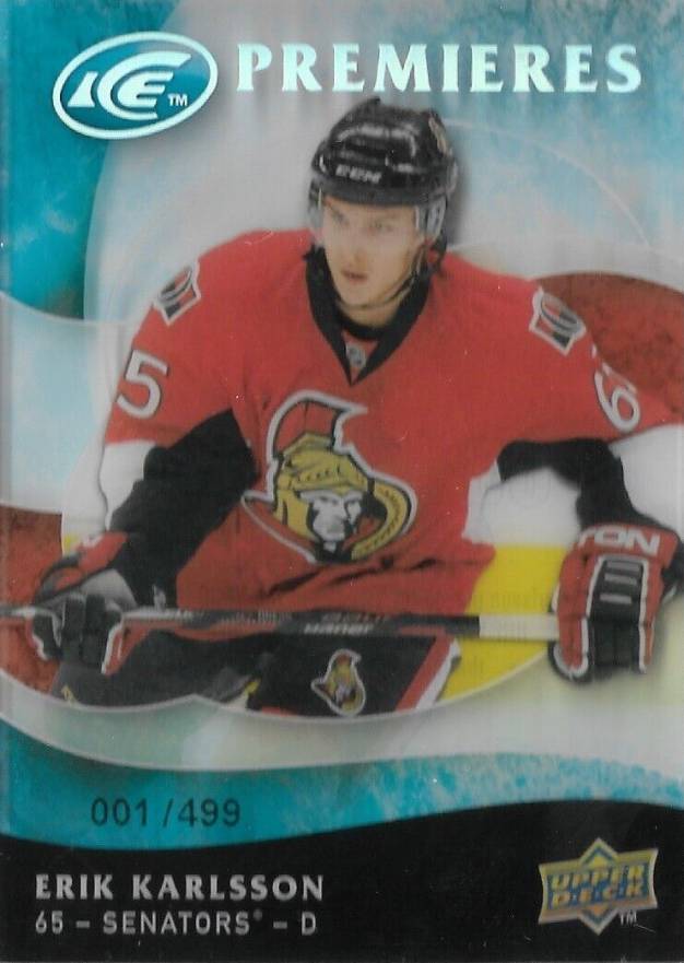 2009 Upper Deck Ice Erik Karlsson #160 Hockey Card