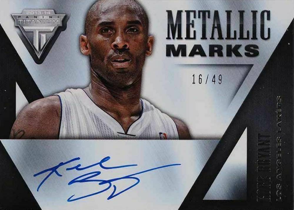 2013 Panini Titanium Metallic Marks Kobe Bryant #14 Basketball Card