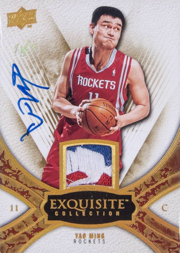 2008 Upper Deck Exquisite Collection Yao Ming #7 Basketball Card