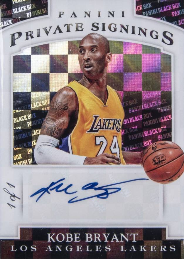 2014 Panini Finals Private Signings Kobe Bryant #KB Basketball Card