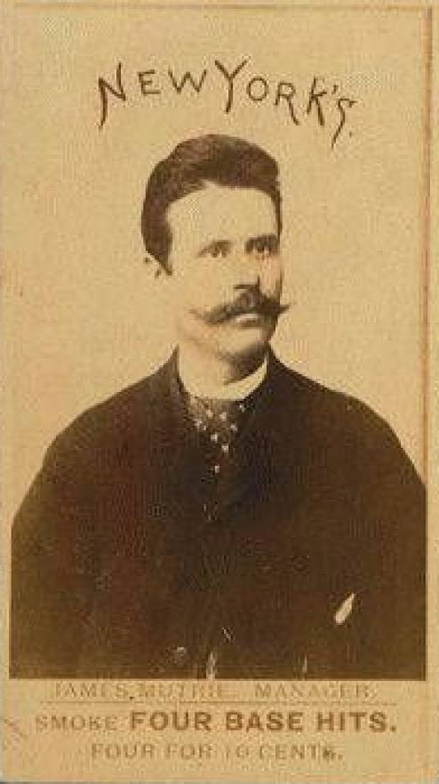 1887 Four Base Hits Jim Mutrie #10 Baseball Card