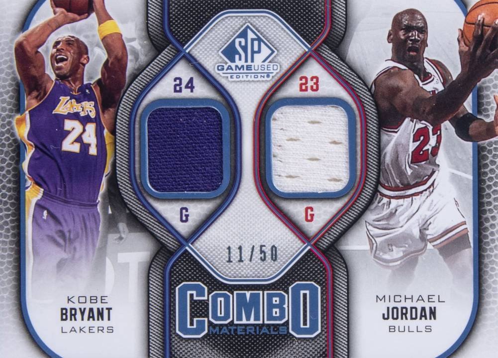 2009 SP Game Used Combo Materials Kobe Bryant/Michael Jordan #CM-JB Basketball Card