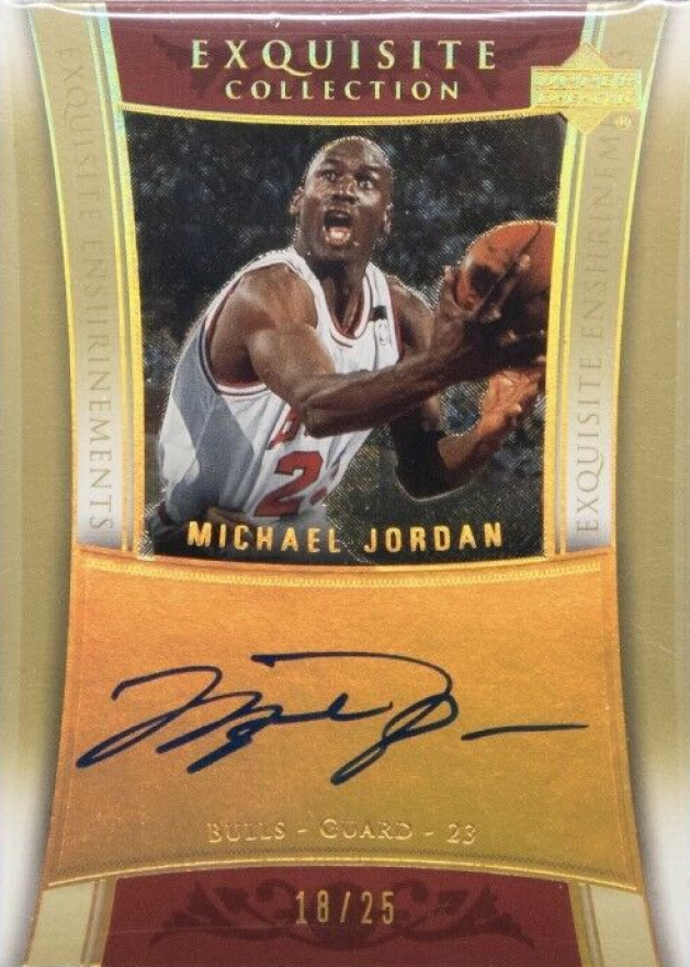 2004 Upper Deck Exquisite Collection Enshrinements Michael Jordan #ENMJ1 Basketball Card