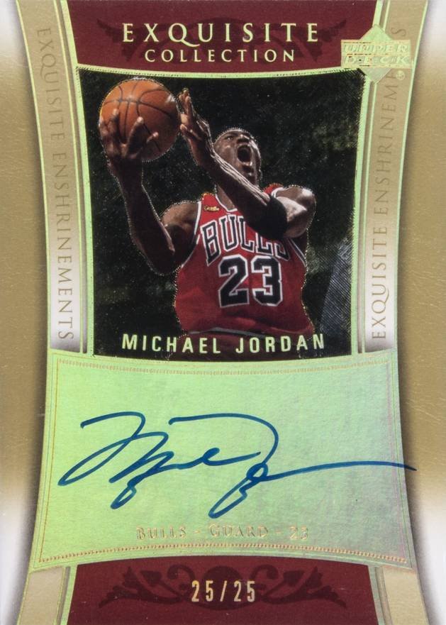 2004 Upper Deck Exquisite Collection Enshrinements Michael Jordan #ENMJ2 Basketball Card