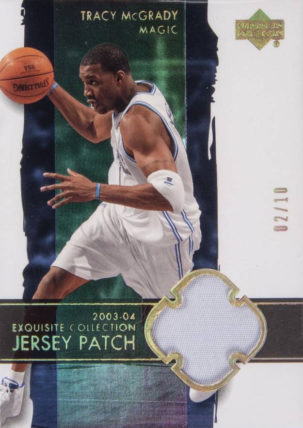 2003 Upper Deck Exquisite Collection Tracy McGrady #28-P Basketball Card