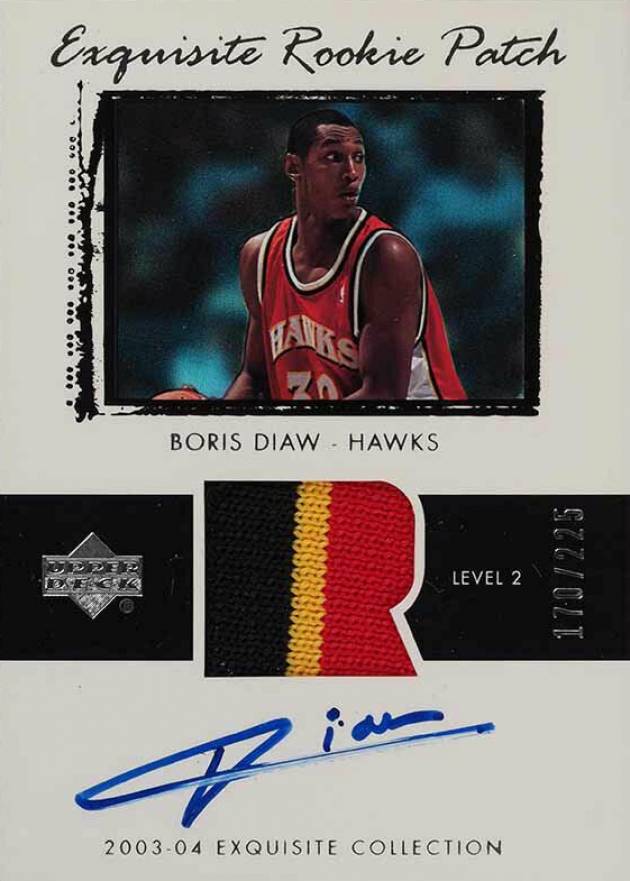 2003 Upper Deck Exquisite Collection Boris Diaw #61 Basketball Card