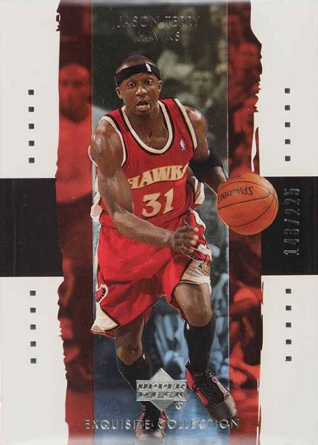 2003 Upper Deck Exquisite Collection Jason Terry #1 Basketball Card