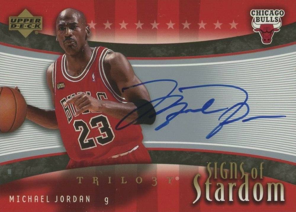 2004 Upper Deck Trilogy Signs Of Stardom  Michael Jordan #SI-MJ Basketball Card