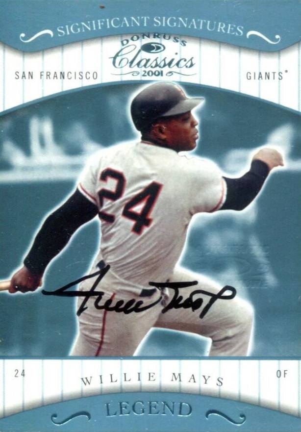 2001 Donruss Classics Willie Mays #164 Baseball Card