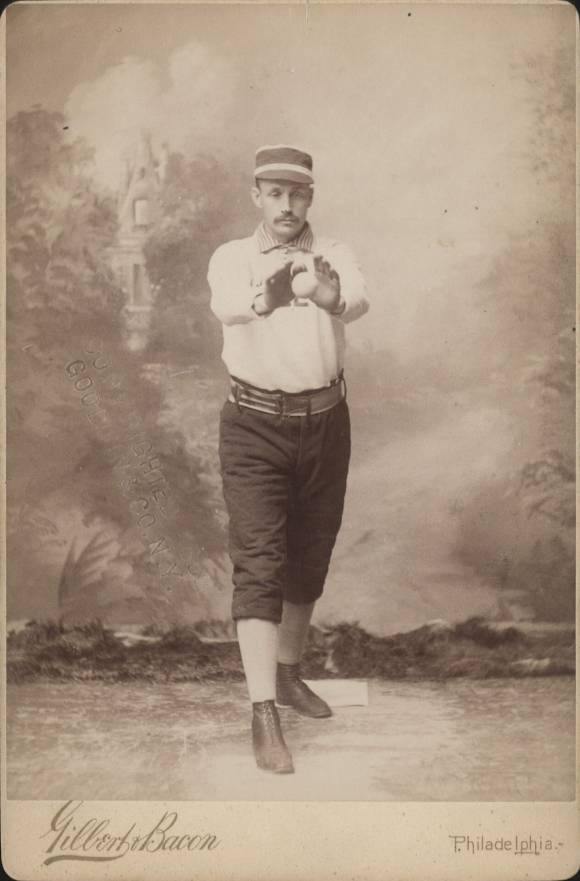 1888 Gilbert & Bacon Cabinets Harry Stovey # Baseball Card