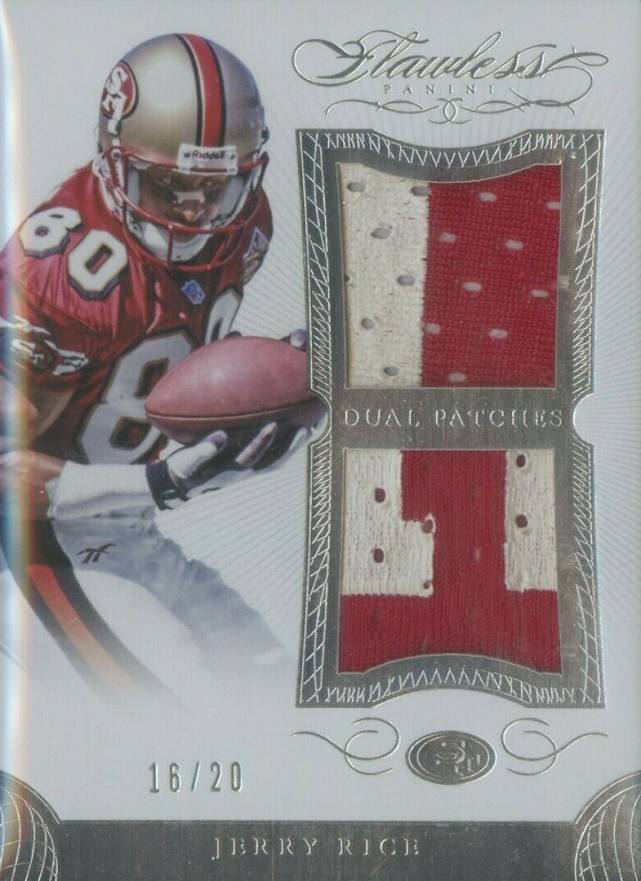 2015 Panini Flawless Dual Patches Jerry Rice #DP-JR Football Card