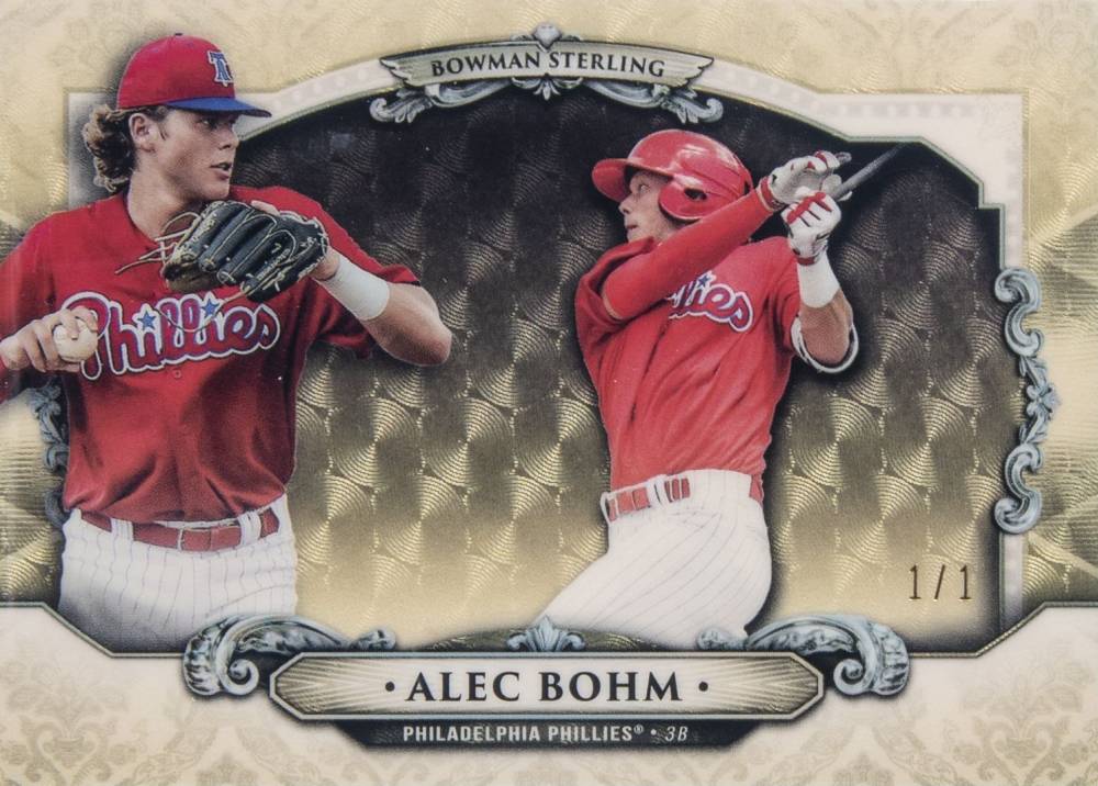 2018 Bowman Chrome Bowman Sterling Continuity Alec Bohm #BS-AB Baseball Card