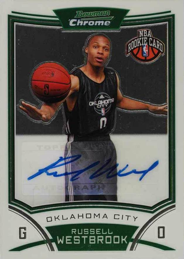 2008 Bowman Chrome Russell Westbrook #154 Basketball Card