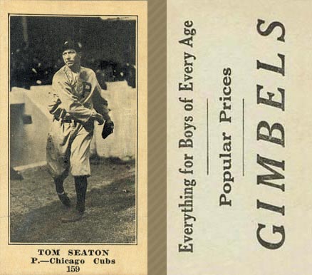 1916 Gimbels Tom Seaton #159 Baseball Card
