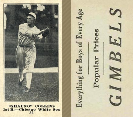 1916 Gimbels Shauno Collins #35 Baseball Card