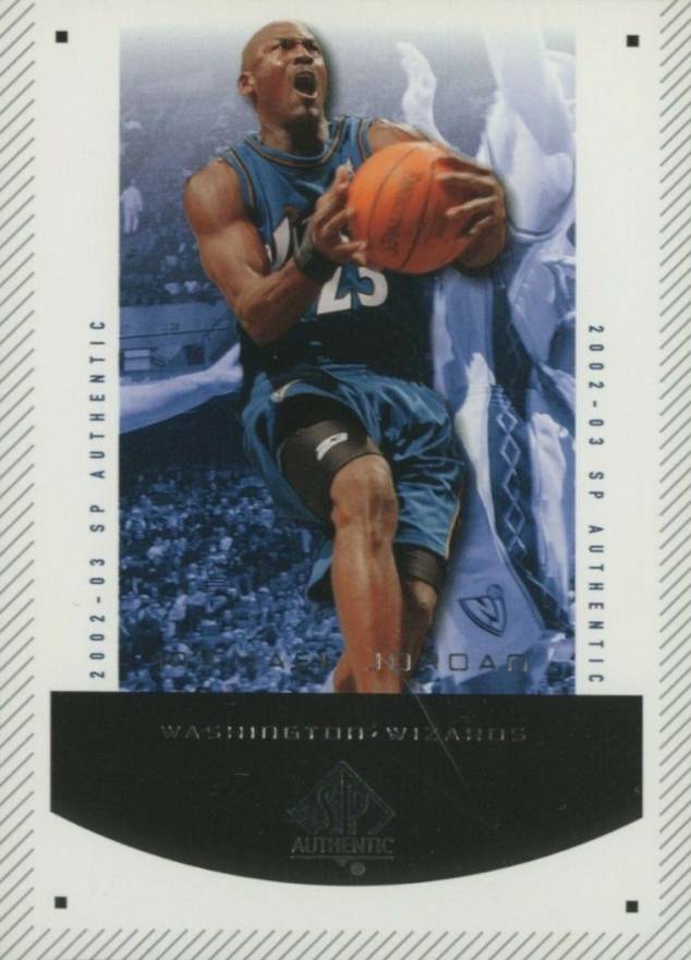 2002 SP Authentic Michael Jordan #99 Basketball Card