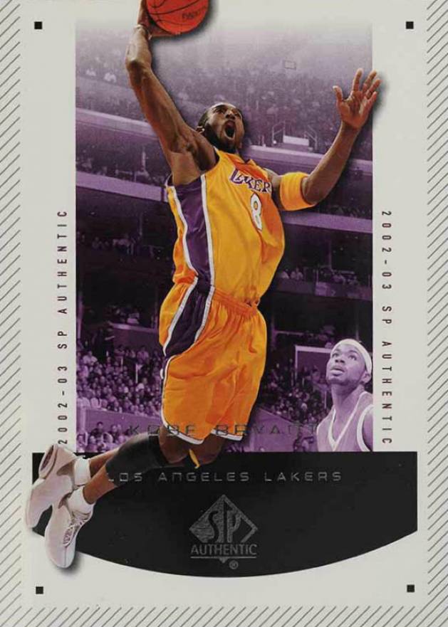 2002 SP Authentic Kobe Bryant #37 Basketball Card