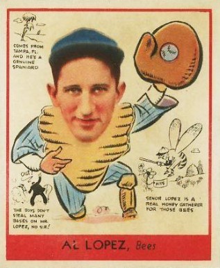 1938 Goudey Heads-Up Al Lopez #281 Baseball Card