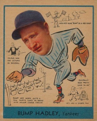 1938 Goudey Heads-Up Bump Hadley #275 Baseball Card
