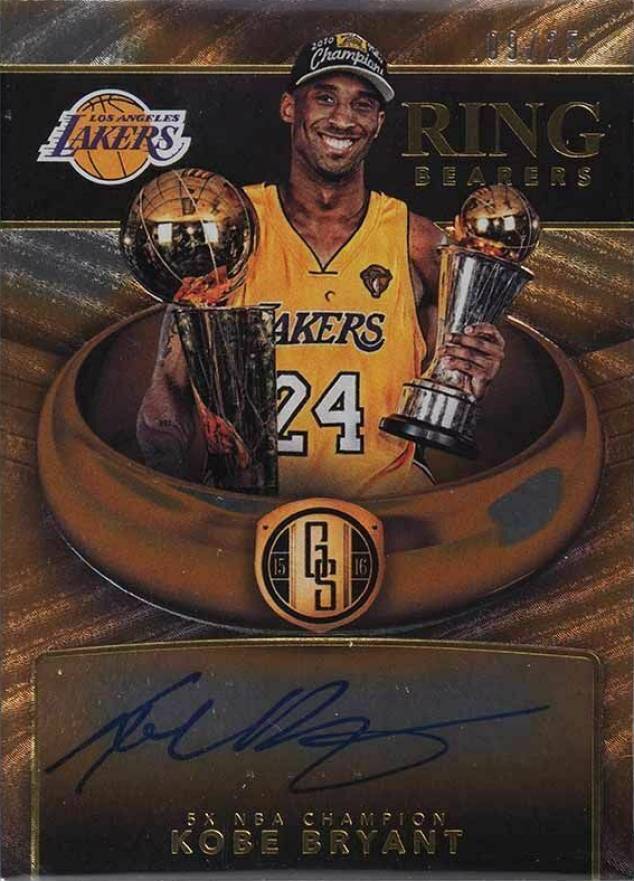 2015 Panini Gold Standard Ring Bearers Kobe Bryant #KB Basketball Card