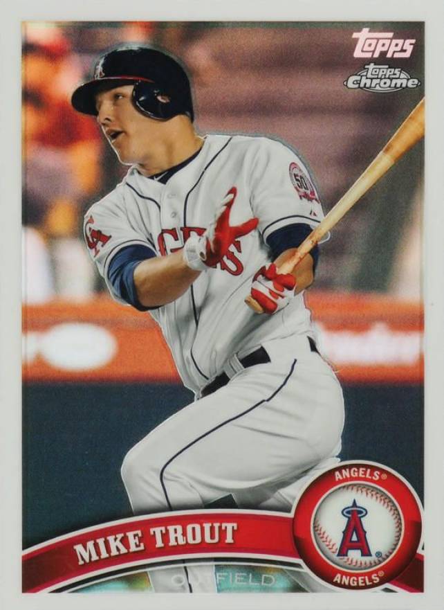 2014 Topps Chrome All-Time Rookies Reprints Mike Trout #US175 Baseball Card