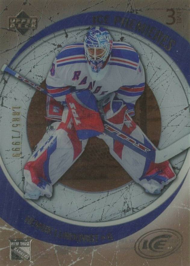 2005 Upper Deck Ice Henrik Lundqvist #137 Hockey Card