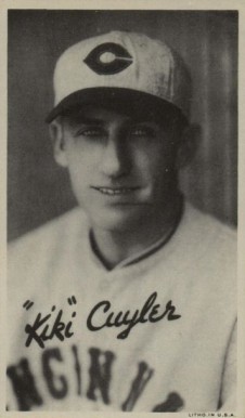 1936 Goudey Premiums-Type 1 (Wide Pen) "KiKi" Cuyler # Baseball Card