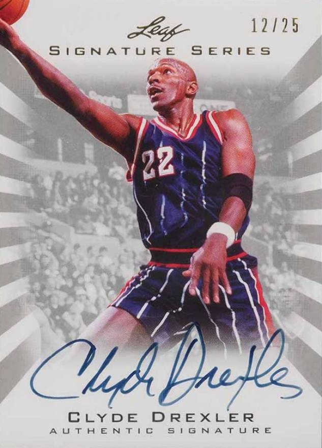 2012 Leaf Signature Series Clyde Drexler #CD1 Basketball Card