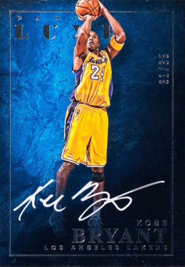 2015 Panini Luxe Framed Autographs Kobe Bryant #LXKBR Basketball Card