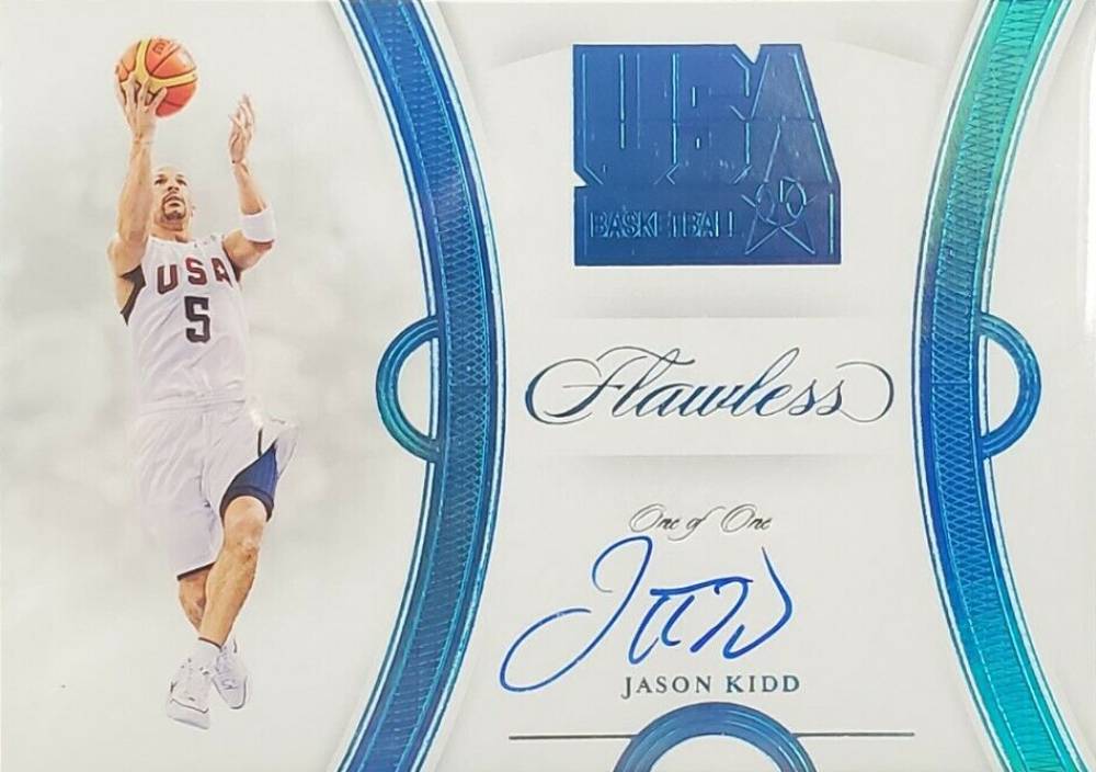 2019 Panini Flawless USA Basketball Autographs Jason Kidd #USAJK Basketball Card