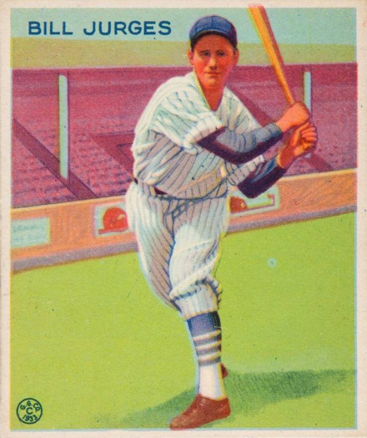 1933 Goudey Bill Jurges #225 Baseball Card