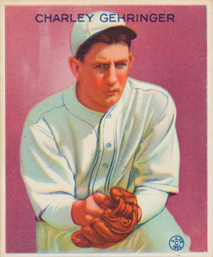 1933 Goudey Charley Gehringer #222 Baseball Card