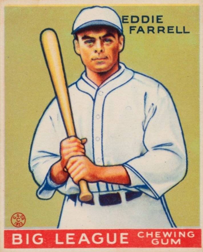 1933 Goudey Eddie Farrell #148 Baseball Card