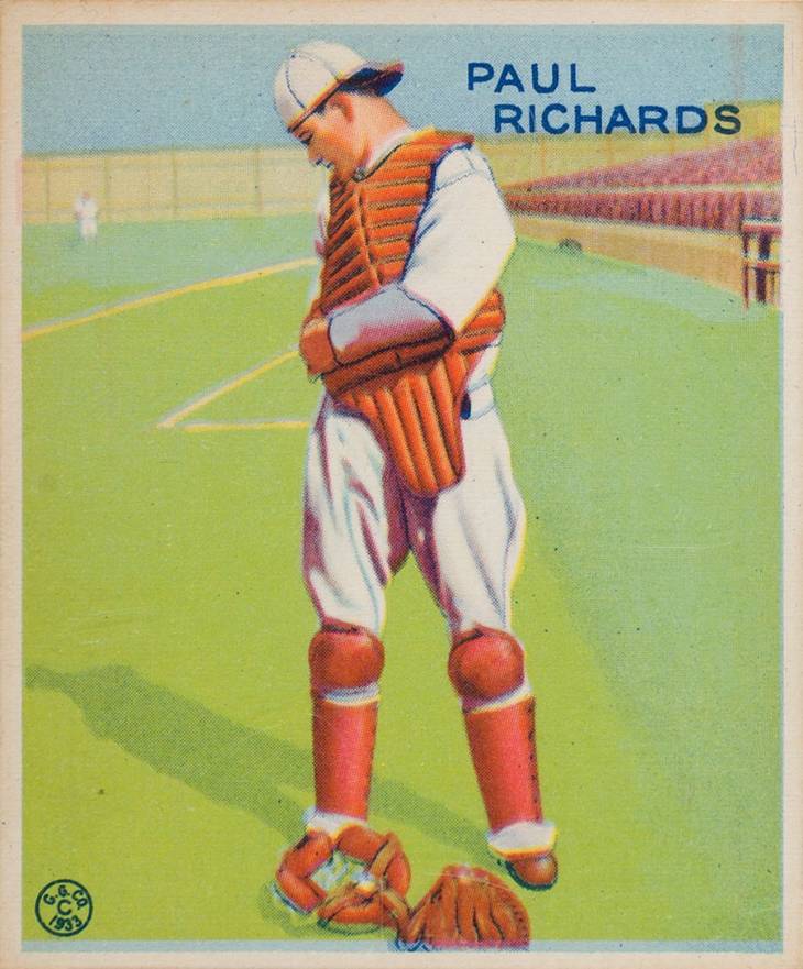 1933 Goudey Paul Richards #142 Baseball Card
