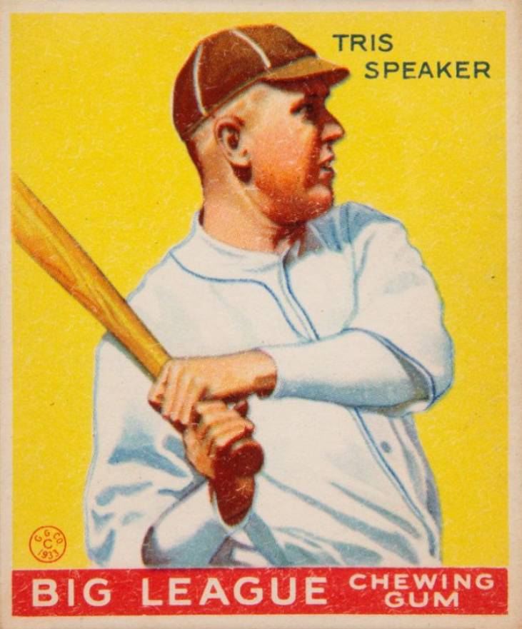 1933 Goudey Tris Speaker #89 Baseball Card