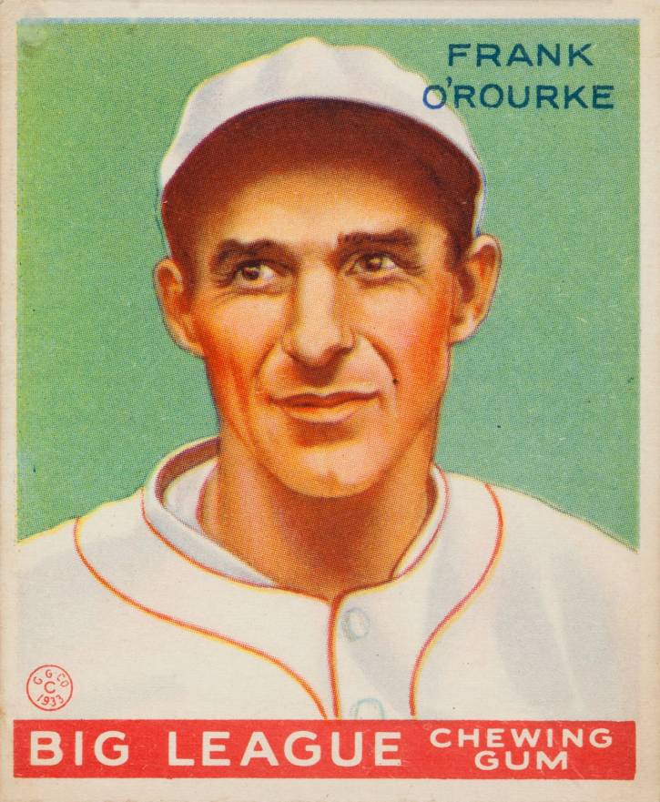 1933 Goudey Frank O'Rourke #87 Baseball Card