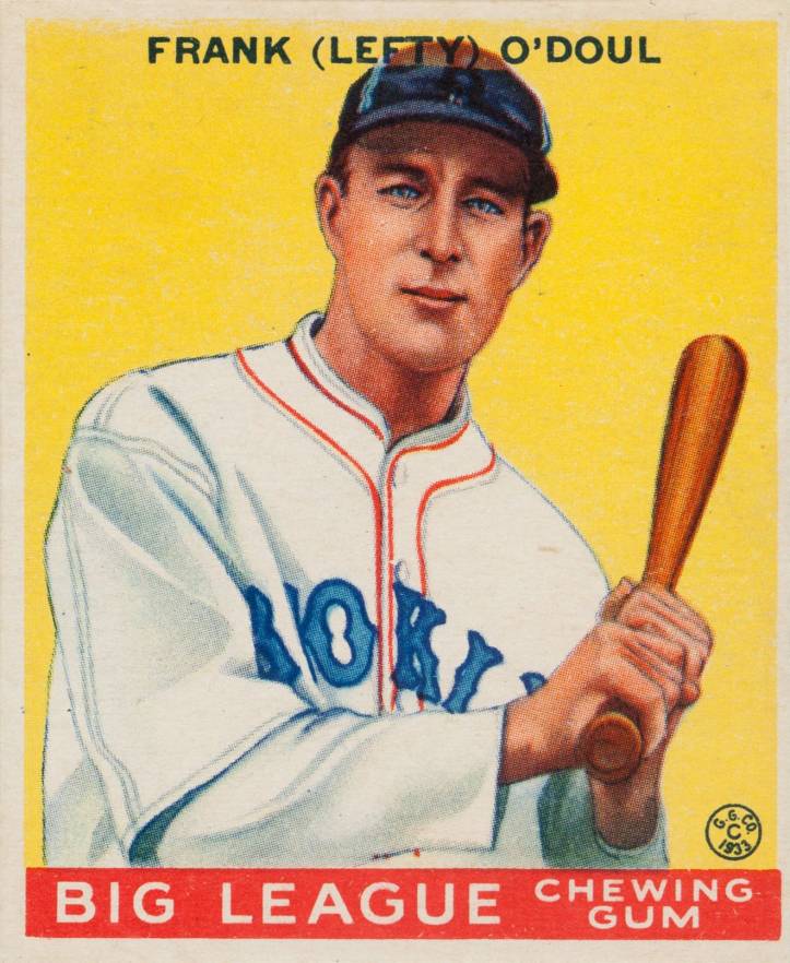 1933 Goudey Frank (Lefty) O'Doul #58 Baseball Card