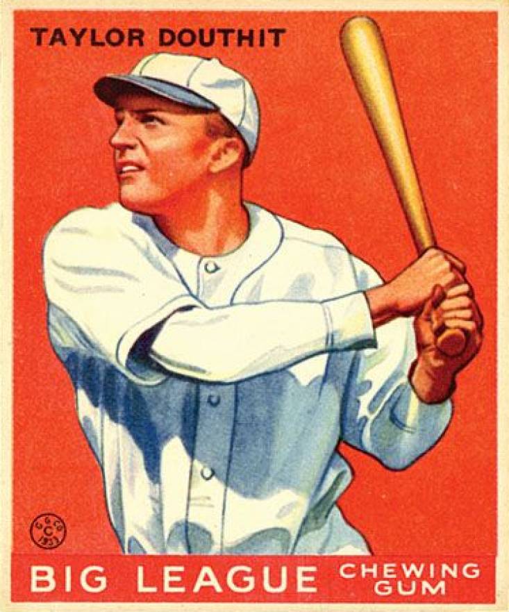 1933 Goudey Taylor Douthit #40 Baseball Card