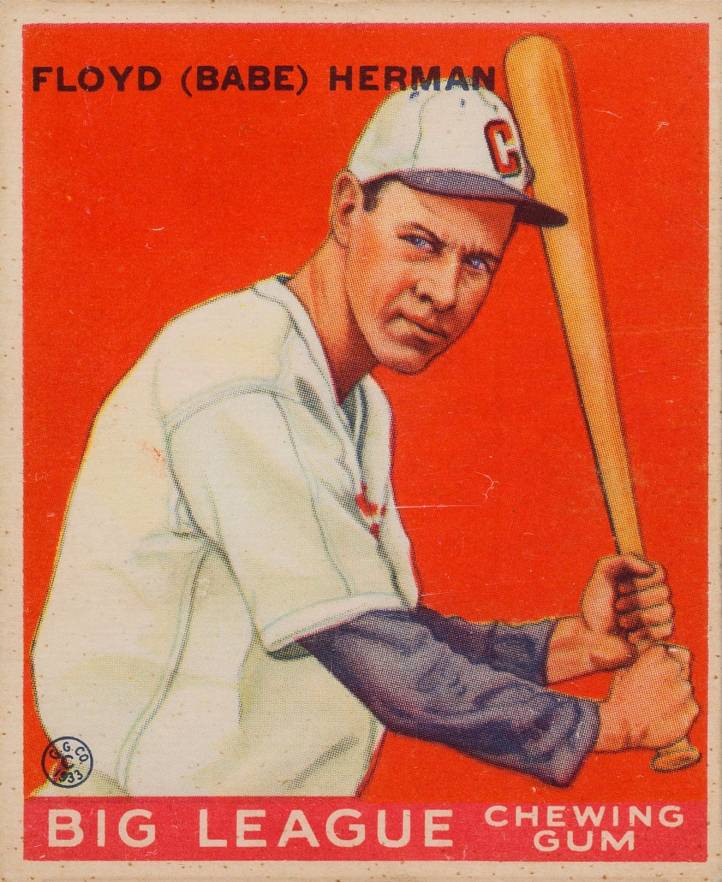 1933 Goudey Floyd (Babe) Herman #5 Baseball Card