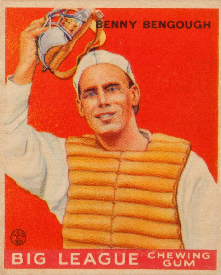1933 Goudey Benny Bengough #1 Baseball Card