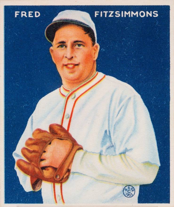 1933 Goudey Fred Fitzsimmons #235 Baseball Card