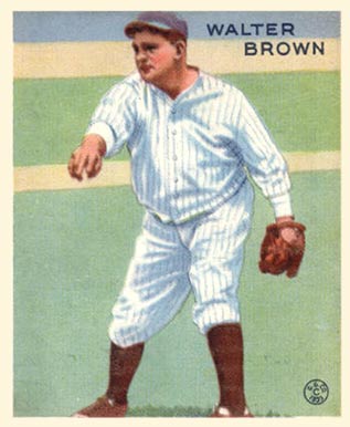 1933 Goudey Walter Brown #192 Baseball Card