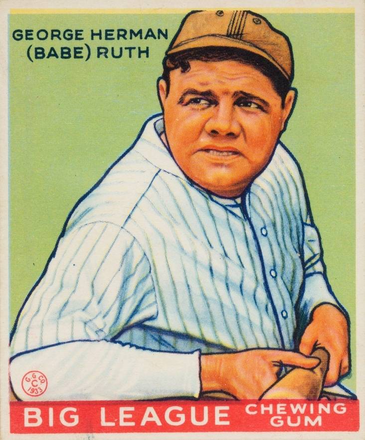 1933 Goudey George Herman (Babe) Ruth #181 Baseball Card
