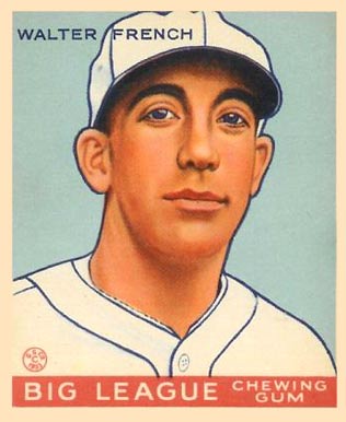 1933 Goudey Walter French #177 Baseball Card