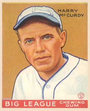 1933 Goudey Harry McCurdy #170 Baseball Card