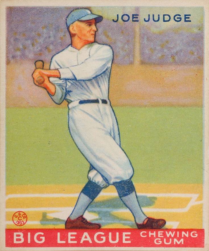 1933 Goudey Joe Judge #155 Baseball Card