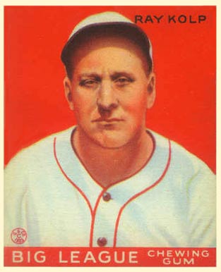 1933 Goudey Ray Kolp #150 Baseball Card
