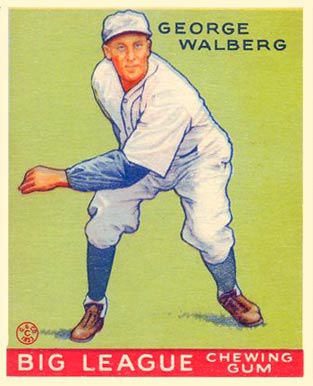 1933 Goudey George Walberg #145 Baseball Card